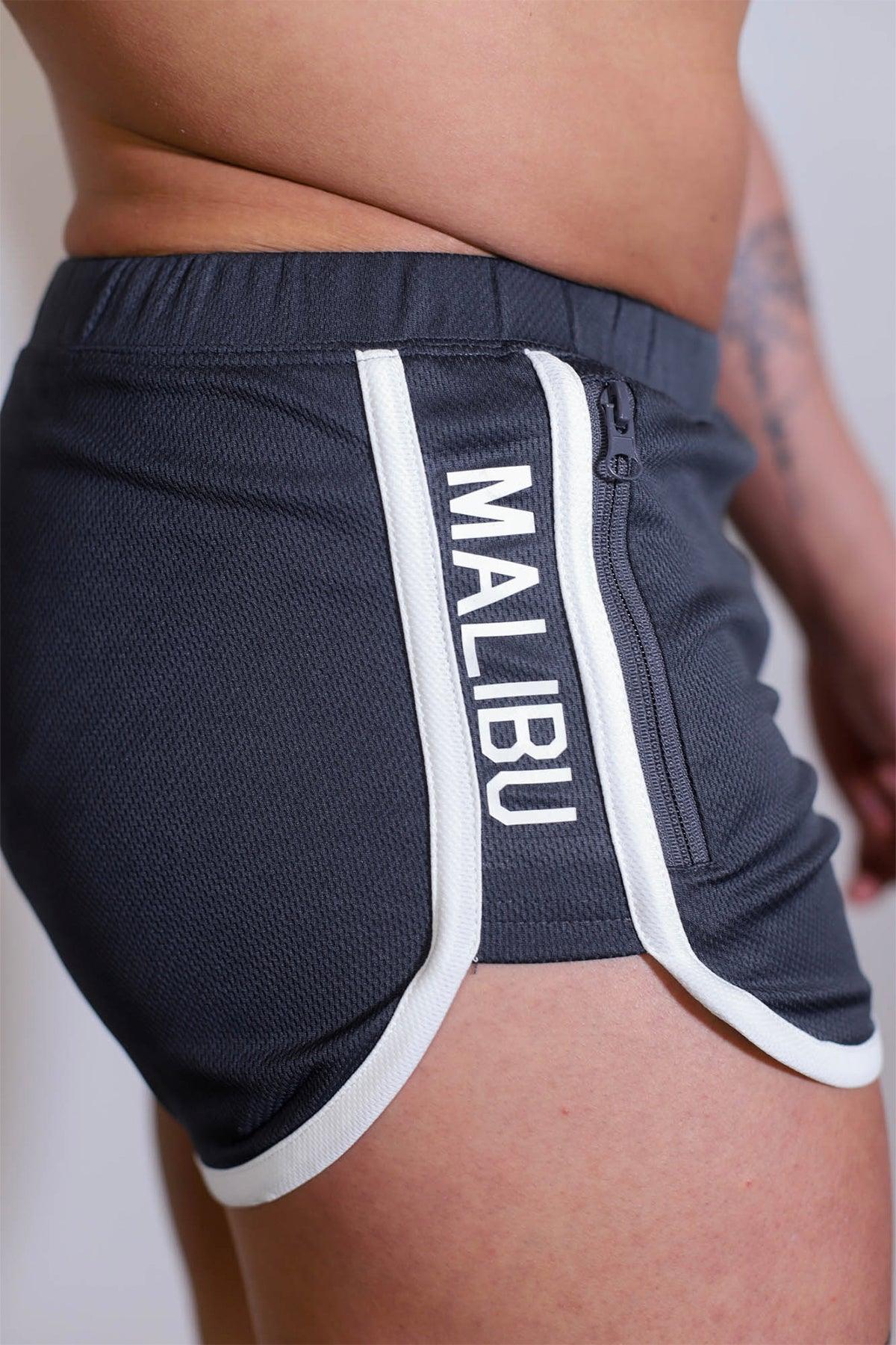 Nightcall Elastic Waist 3" Short Shorts - Smokey Grey