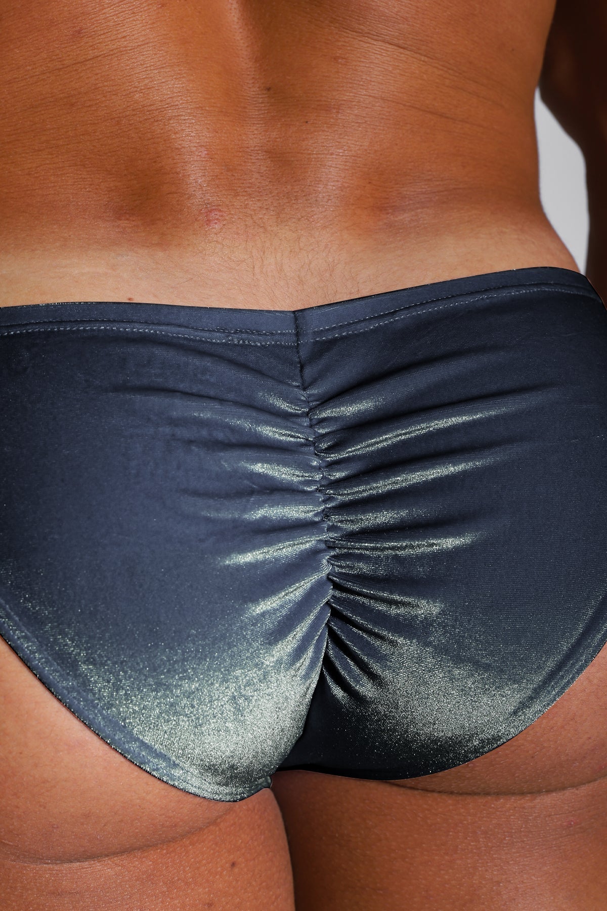 JJ Malibu Velvety Scrunch-Butt-Bikinislip - Blau