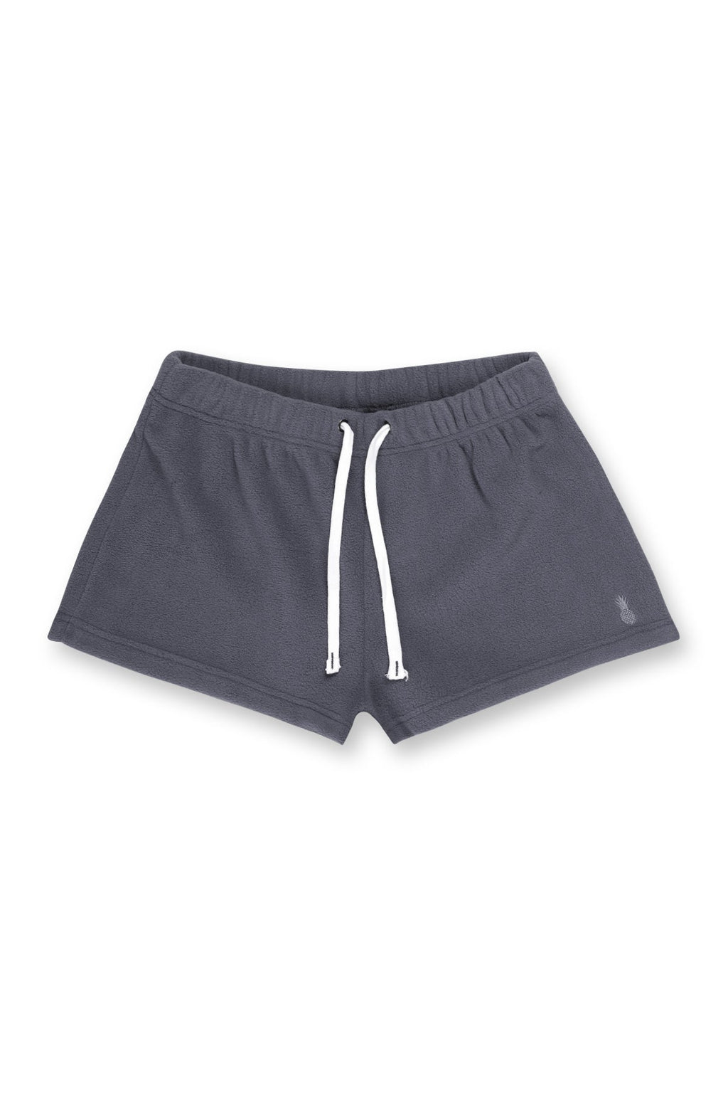JJ Malibu Luxe Plüschfleece 2" Kurze Shorts - Grau