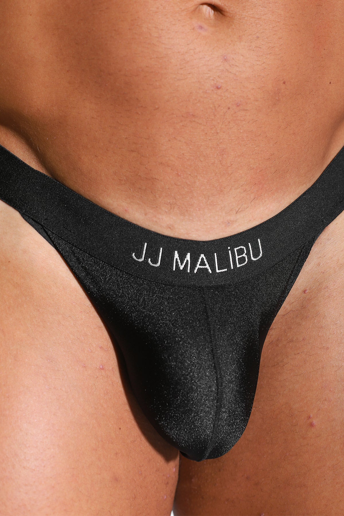 Jockstrap con escote en V profundo en la espalda - Negro obsidiana