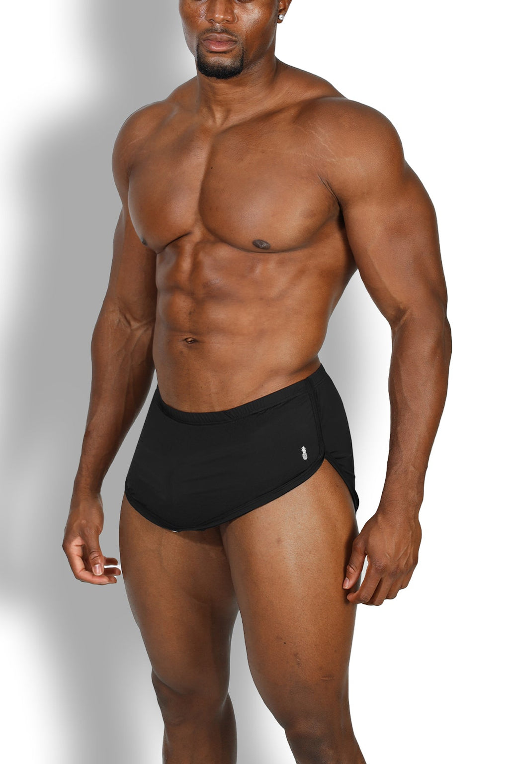 JJ Malibu Men's Cool-Dri 2-in-1 Shorts with Thong Lining - Midnight Black