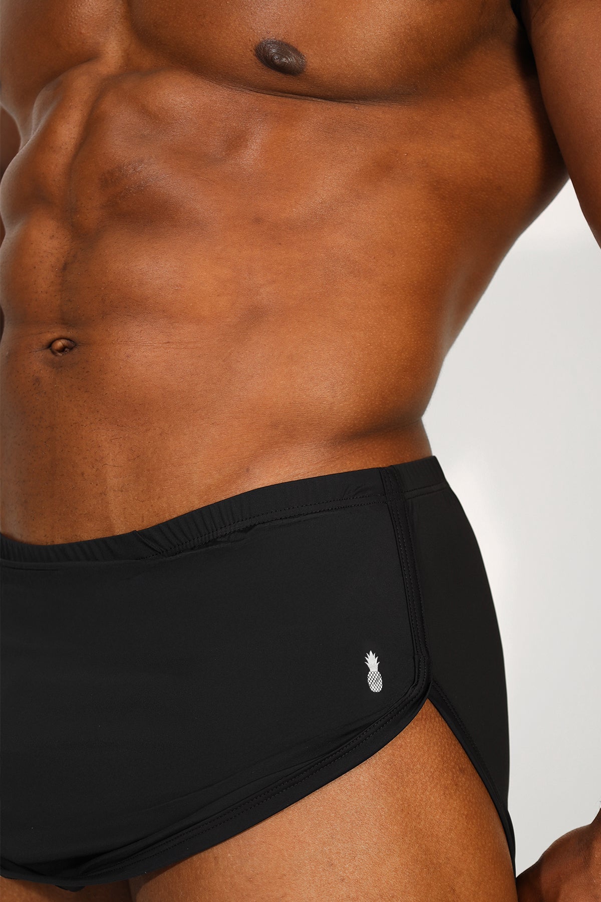 JJ Malibu Men's Cool-Dri 2-in-1 Shorts with Thong Lining - Midnight Black