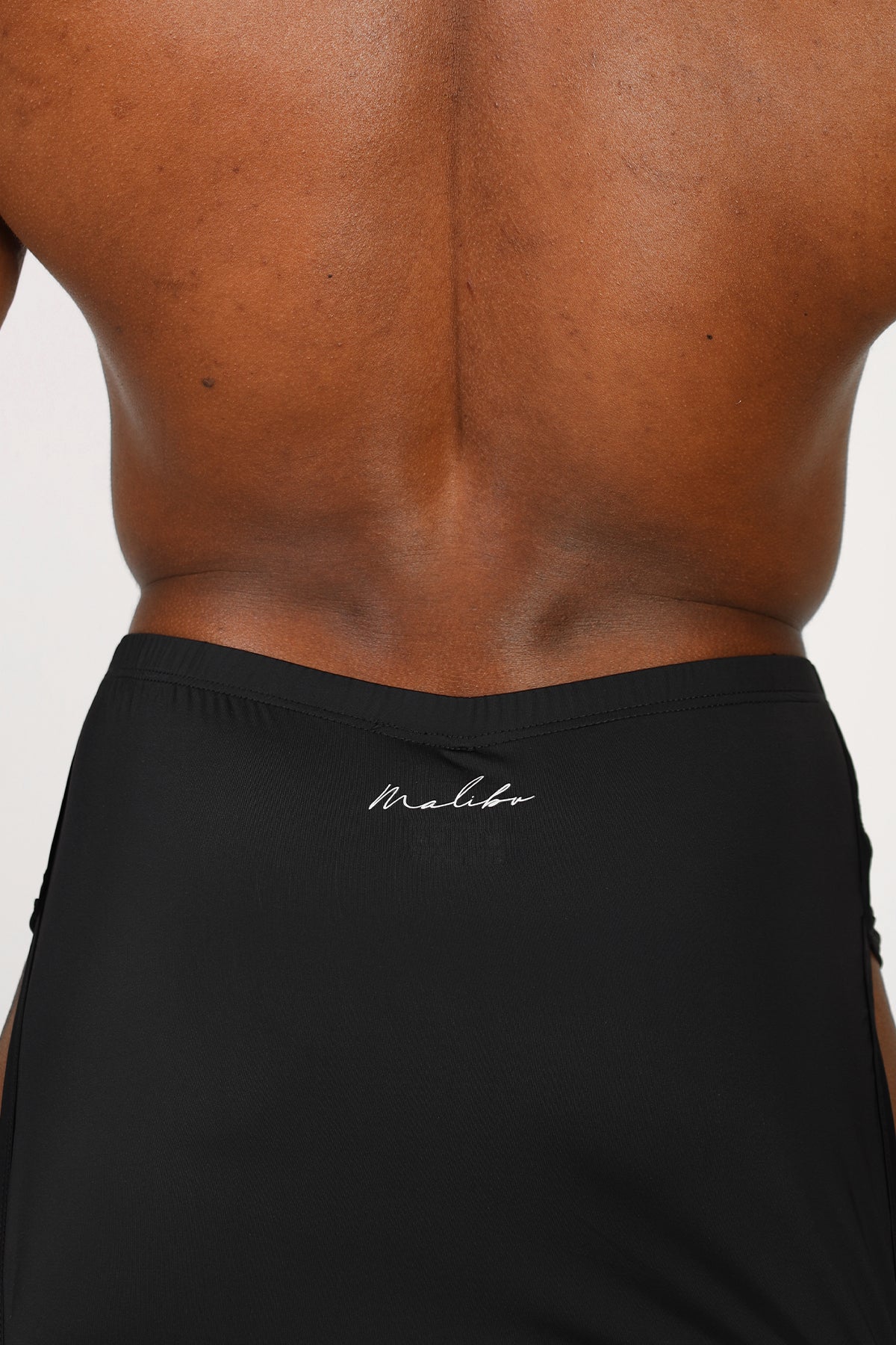 JJ Malibu Men's Cool-Dri 2-in-1 Shorts with Thong Lining - Midnight Black