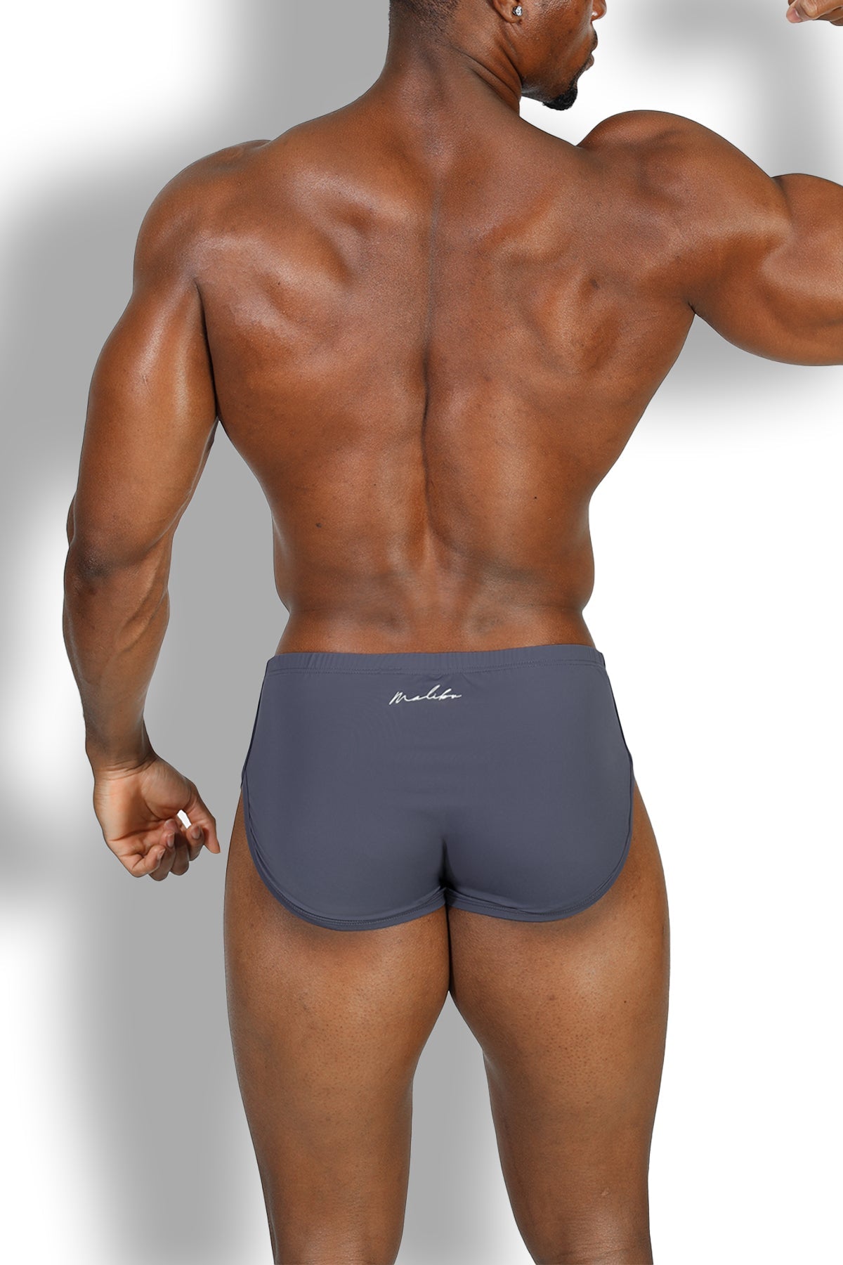 JJ Malibu Men's Cool-Dri 2-in-1 Shorts with Thong Lining - Space Blue