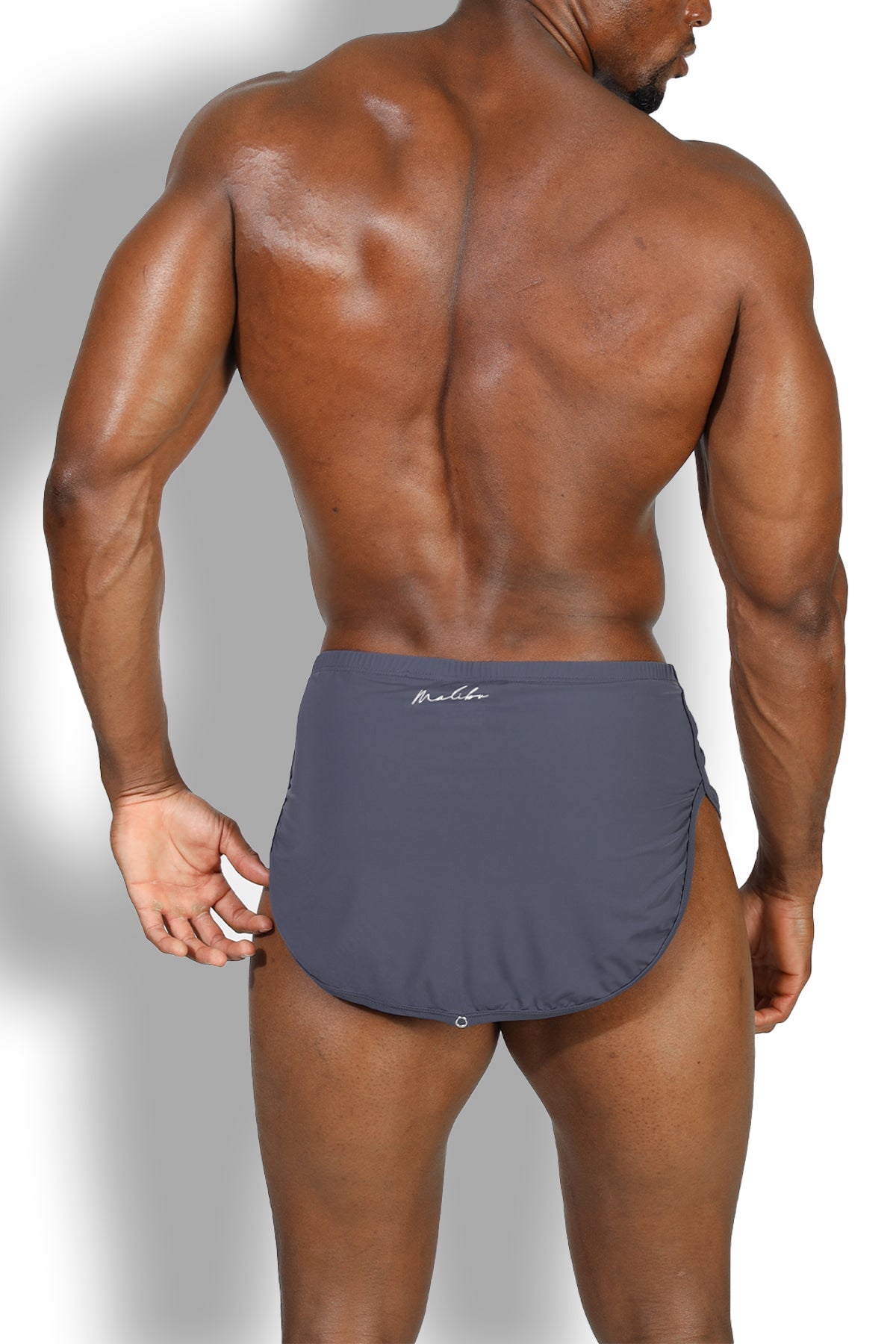 JJ Malibu Men's Cool-Dri 2-in-1 Shorts with Thong Lining - Space Blue