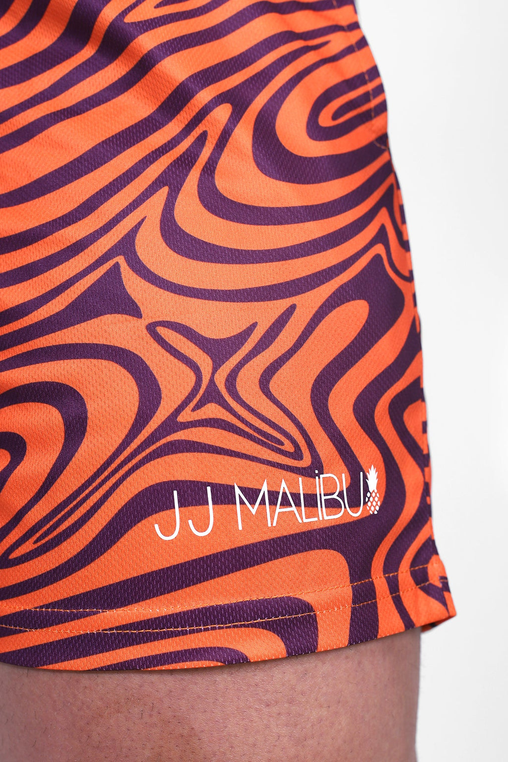 Pantalones cortos de malla de secado rápido JJ Malibu - Naranja Groovy