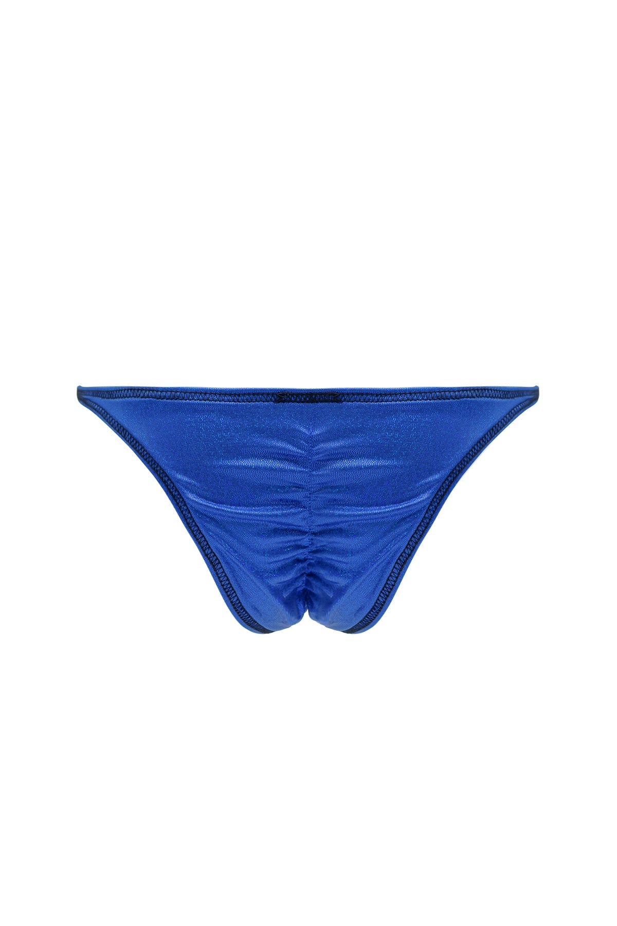 JJ Malibu Men's Luna Scrunch-Butt Thong - Metallic Blue