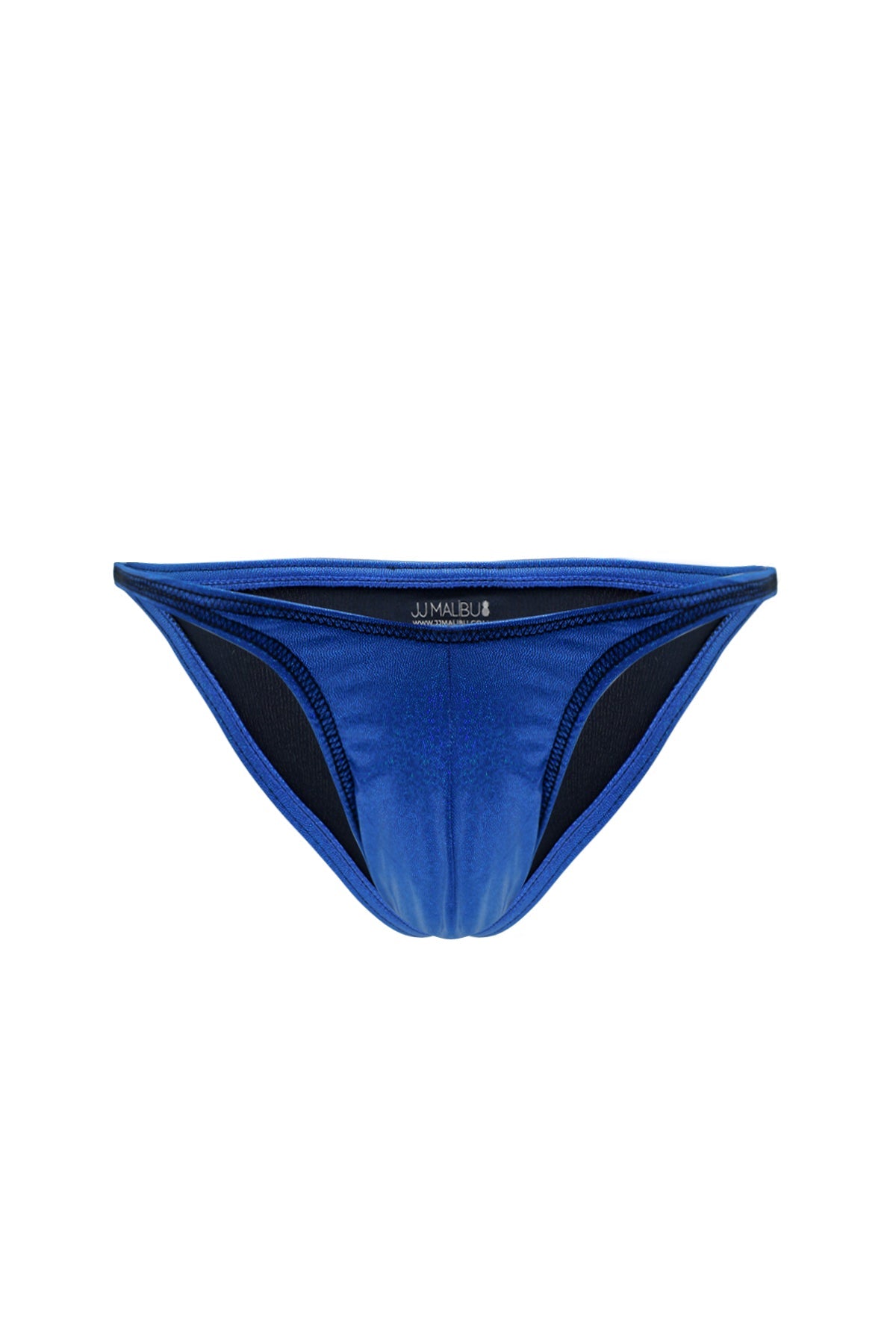 JJ Malibu Men's Luna Scrunch-Butt Thong - Metallic Blue