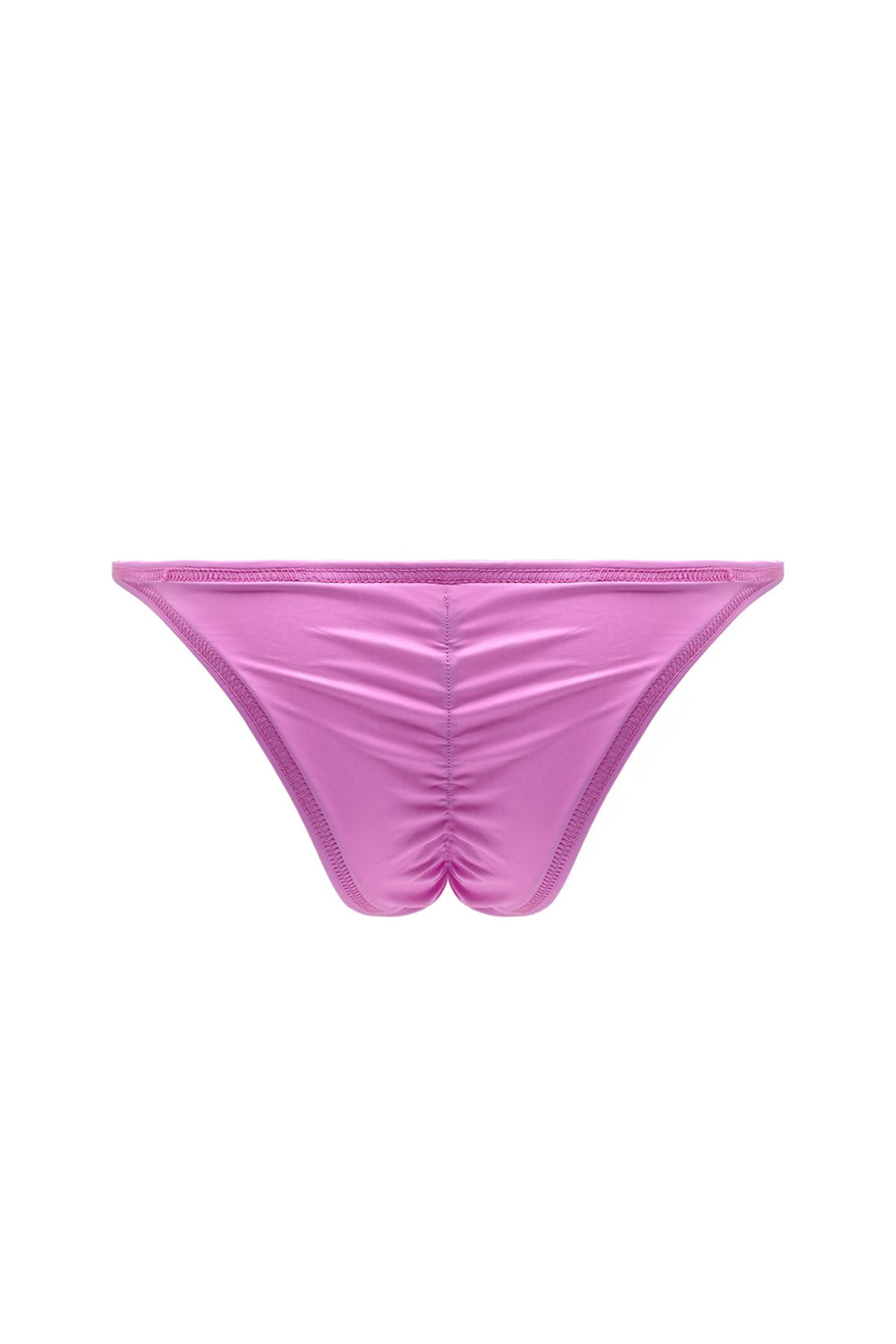 JJ Malibu Men's Soft Vegan Leather Scrunch-Butt Briefs - Pink