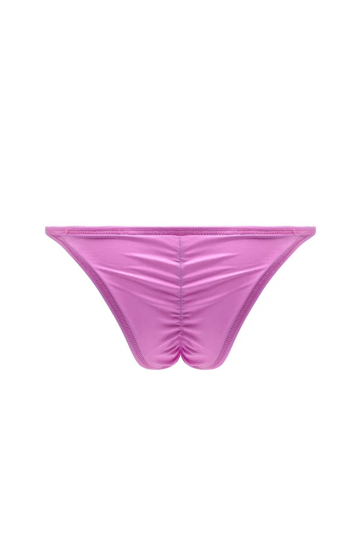 JJ Malibu Men's Soft Vegan Leather Scrunch-Butt Briefs - Pink