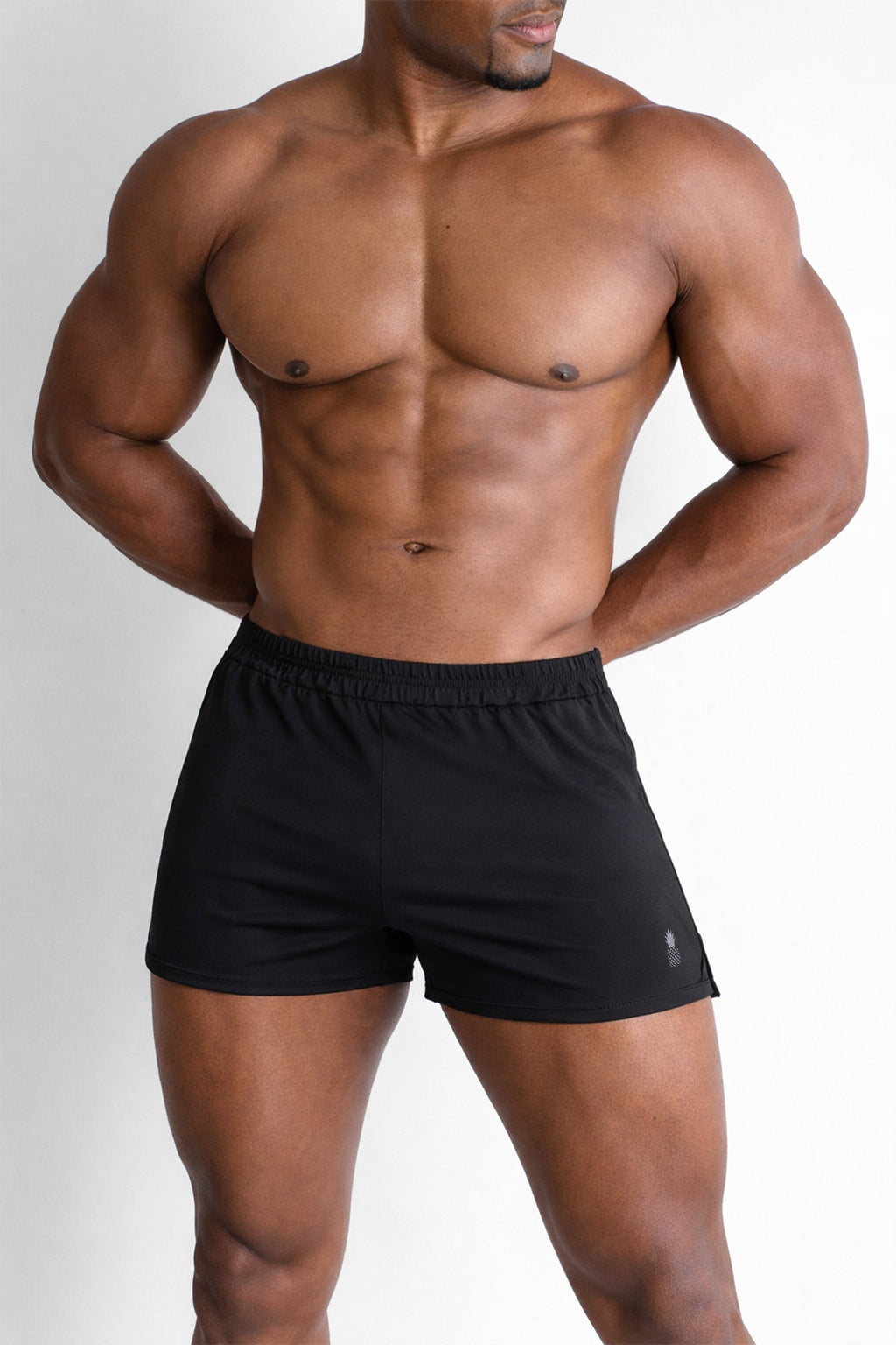 JJ Malibu Pantalones Cortos de 2" con Abertura Lateral - Negro Medianoche