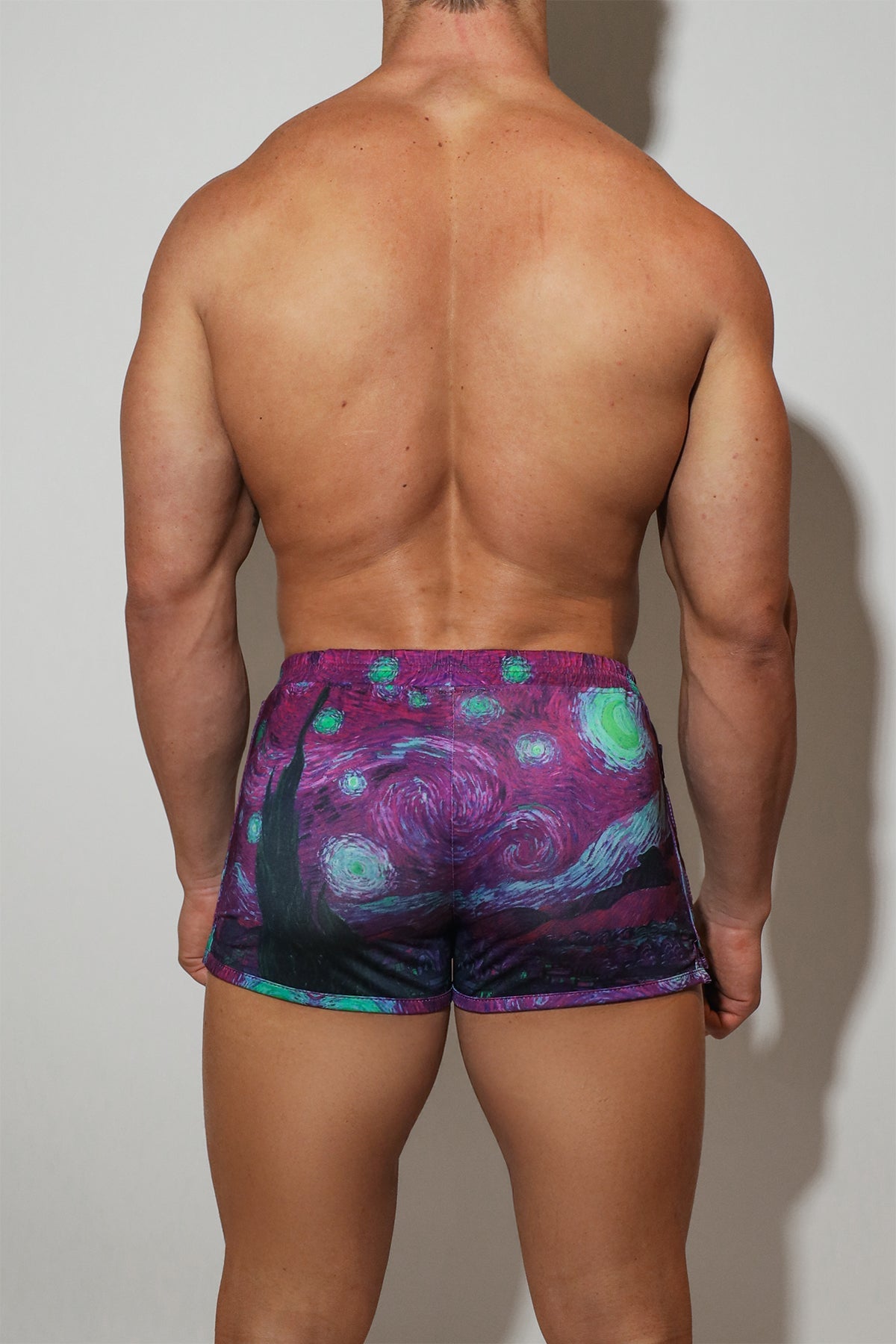 JJ Malibu Pantalones Cortos de 2" con Abertura Lateral - Noche Estrellada