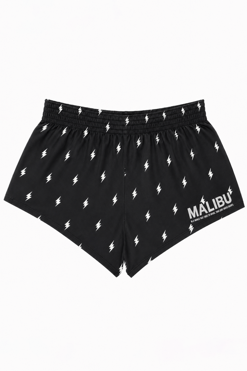 JJ Malibu Men's Stretch-It 2" Athletic Short Shorts - Lightning Bolts