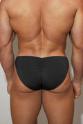 JJ Malibu Men's Premium Modal Scrunch-Back CHEEKY Brief - Noir