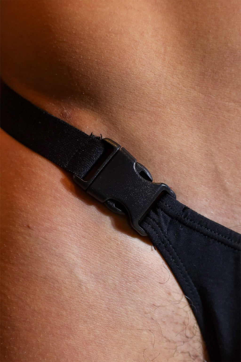 JJ Malibu Men's Barely There Modal Thong - Black