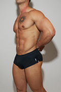 JJ Malibu Men's Stretch-It 2" Quick-Dry Short Shorts - Midnight Black