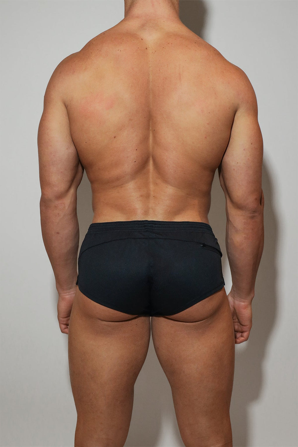 JJ Malibu Men's Stretch-It 2" Quick-Dry Short Shorts - Midnight Black