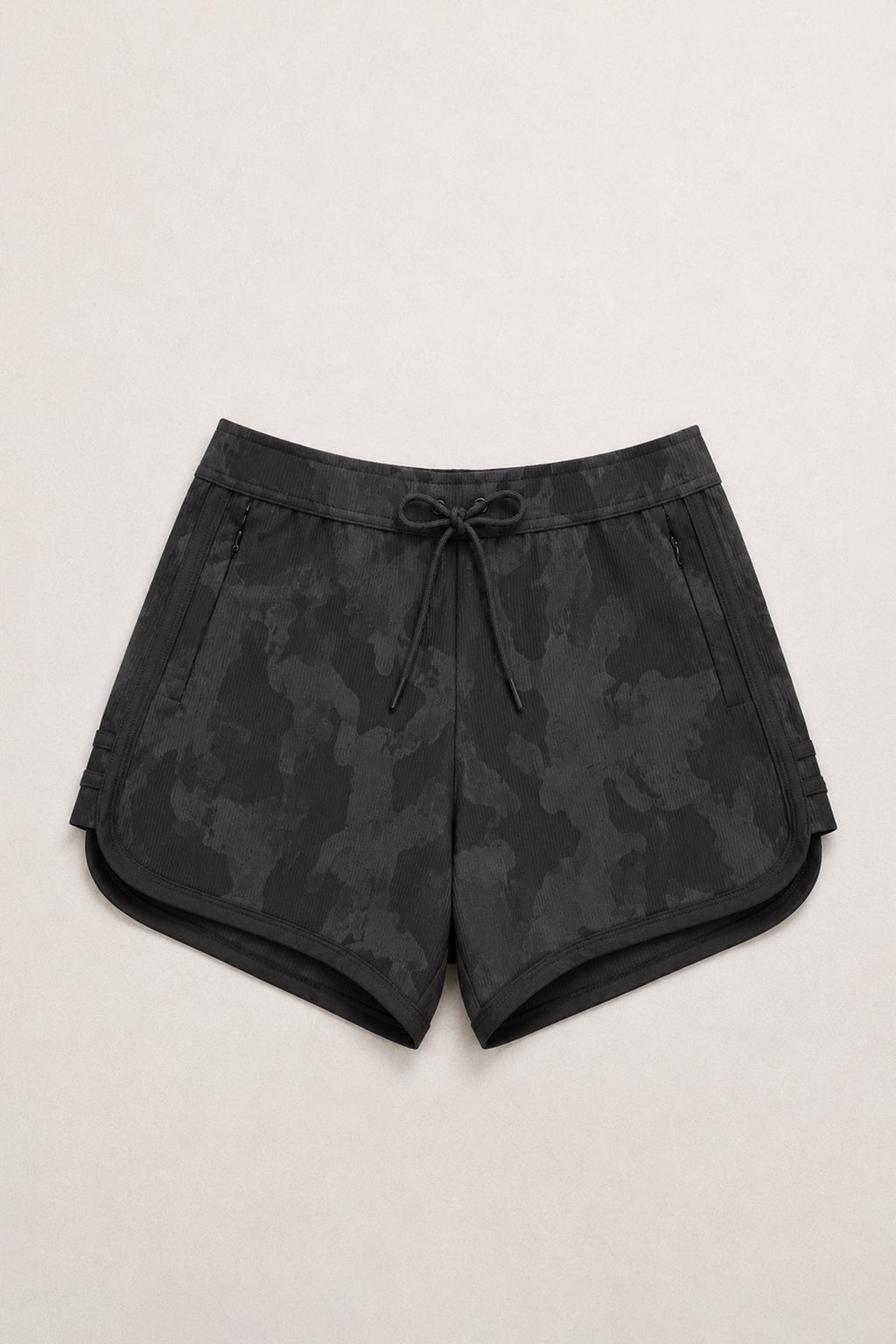 JJ Malibu Men's City Fit Drawstring Short Shorts - Monochrome Camo