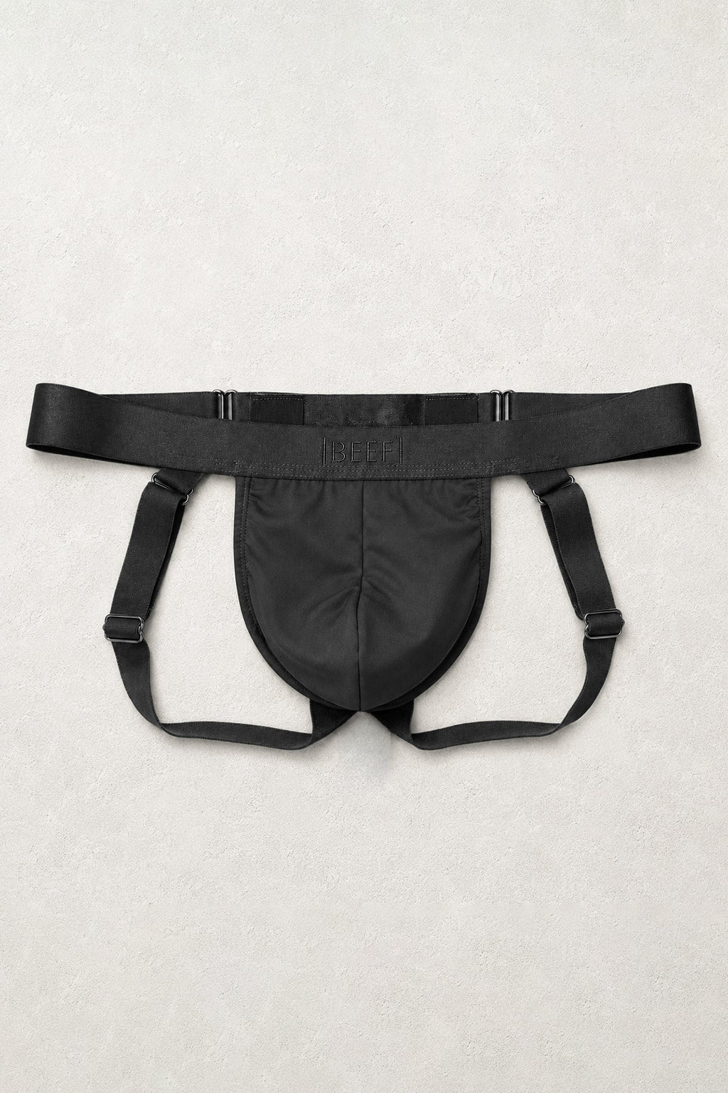 JJ Malibu Men's Shape Shifter Jockstrap - Midnight Black