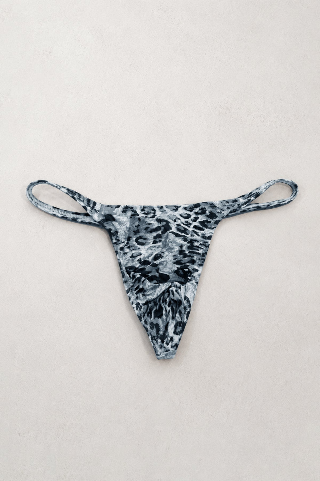 JJ Malibu Men's The Tease G-String - Grey Leopard