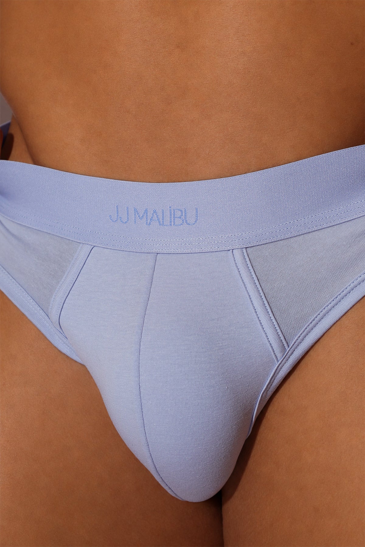 JJ Malibu Men's Original Cotton Briefs - Pale Light Blue