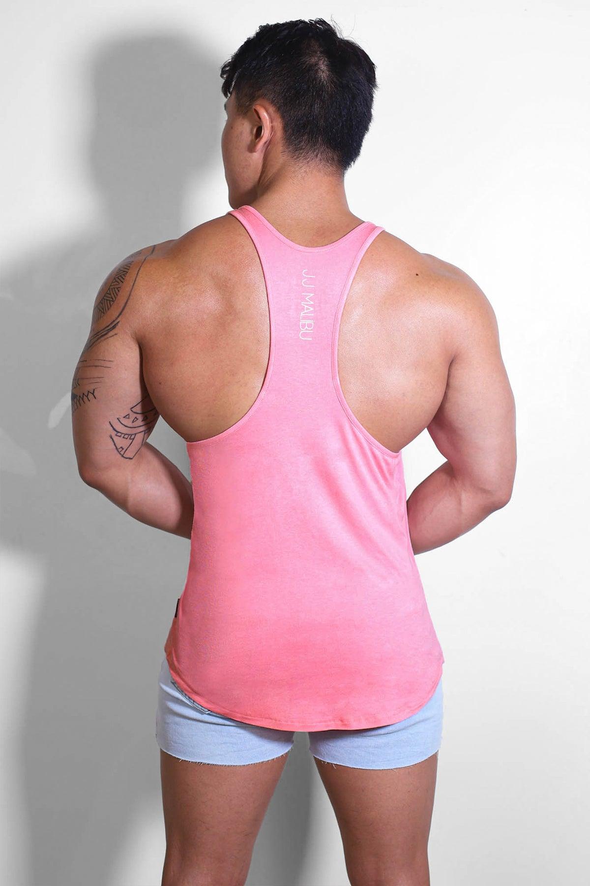 Men's Muscle Stringer - Bubblegum Pink