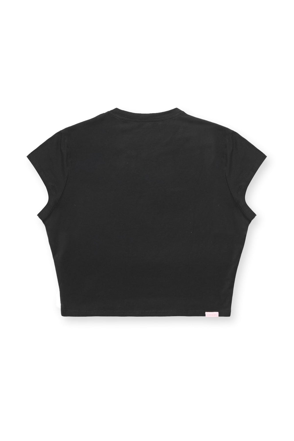 JJ Malibu Muscle-Fit Crop-T-Shirt mit halblangen Ärmeln - Schwarz