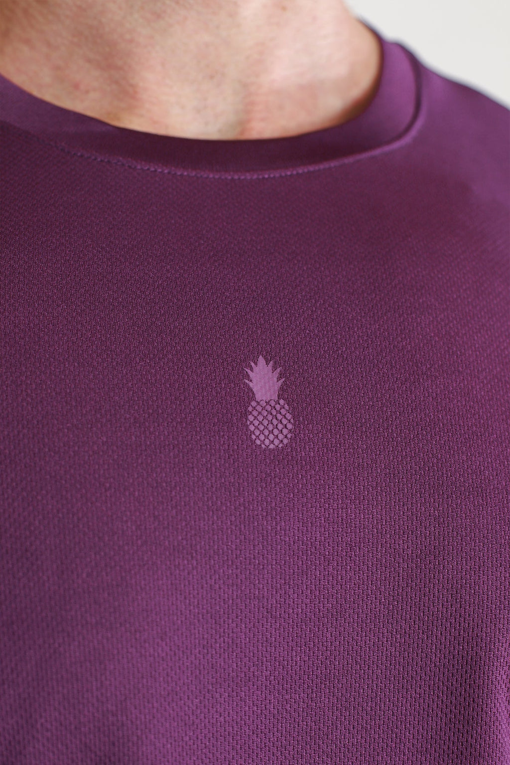 Cool-Dry Oversized-Crop-Top mit entspanntem Schnitt – Pflaumenlila