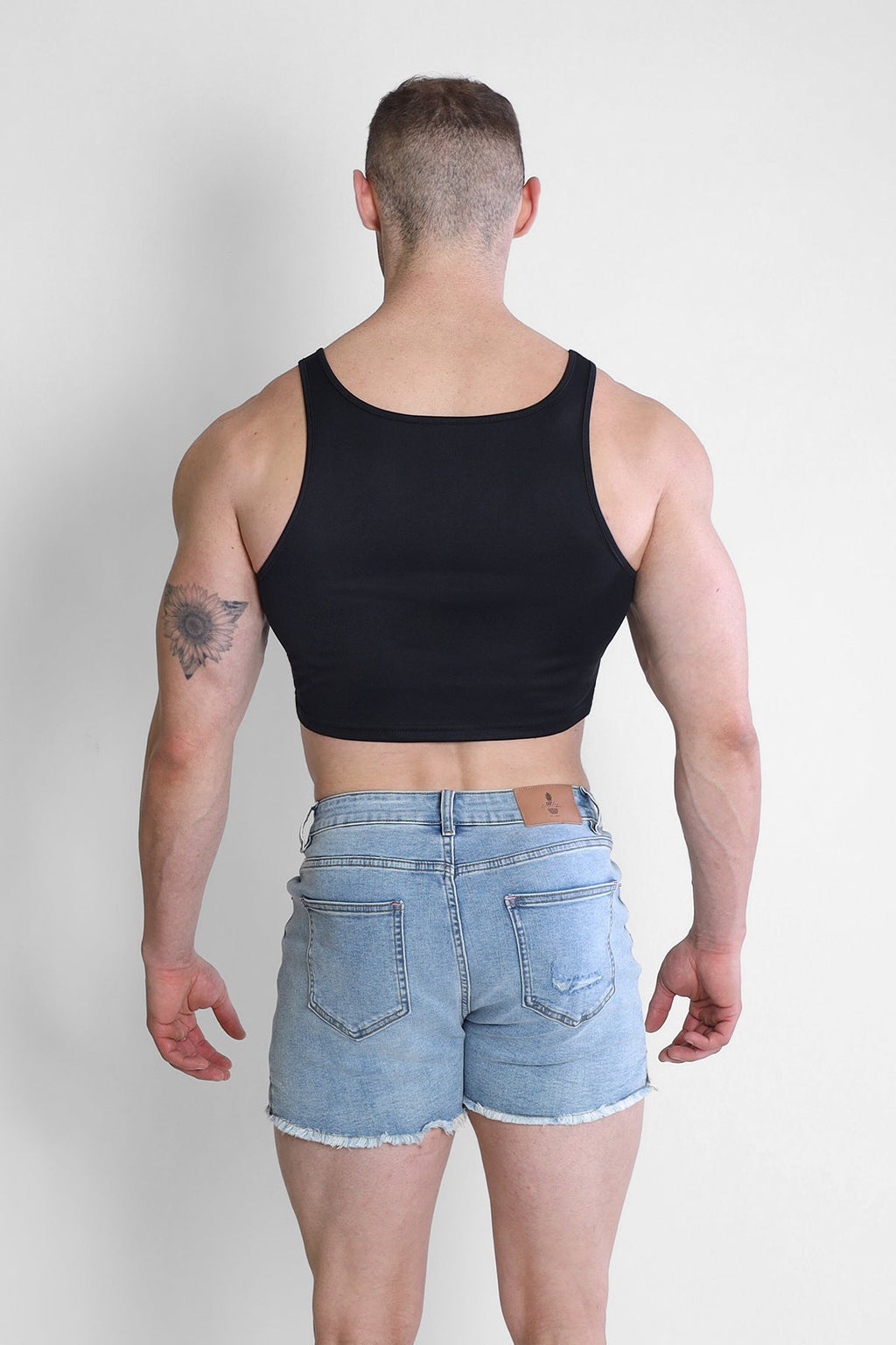 JJ Dry-Cool Crop Tank Top – Schwarz