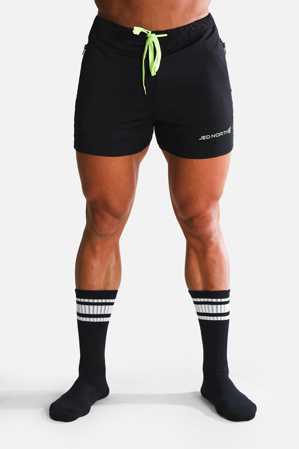 Gestreifte Herren-Socken – Schwarz