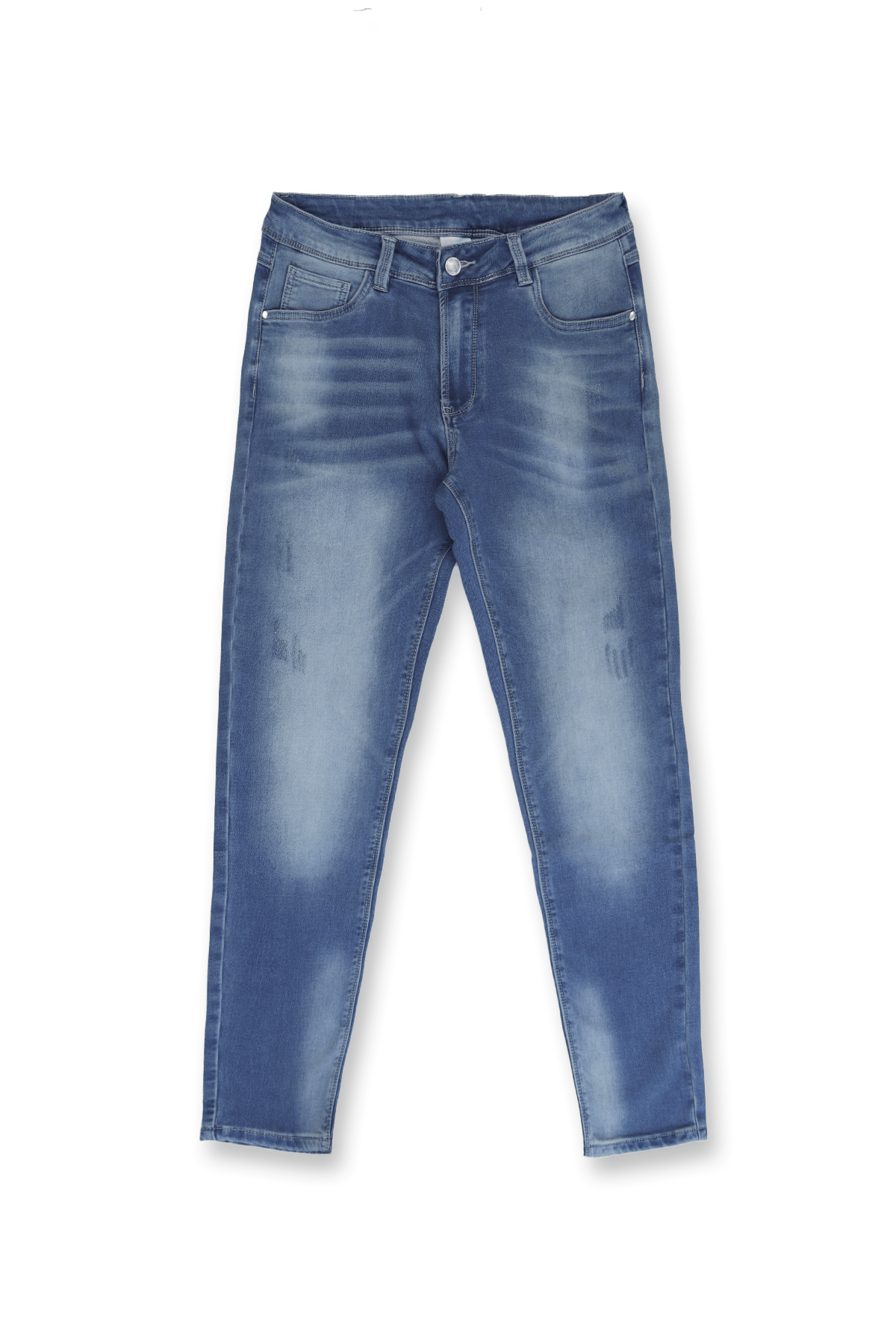 Jed North Men's Men's Premium Fitted Stretchy Jeans - Faded Dark Blue