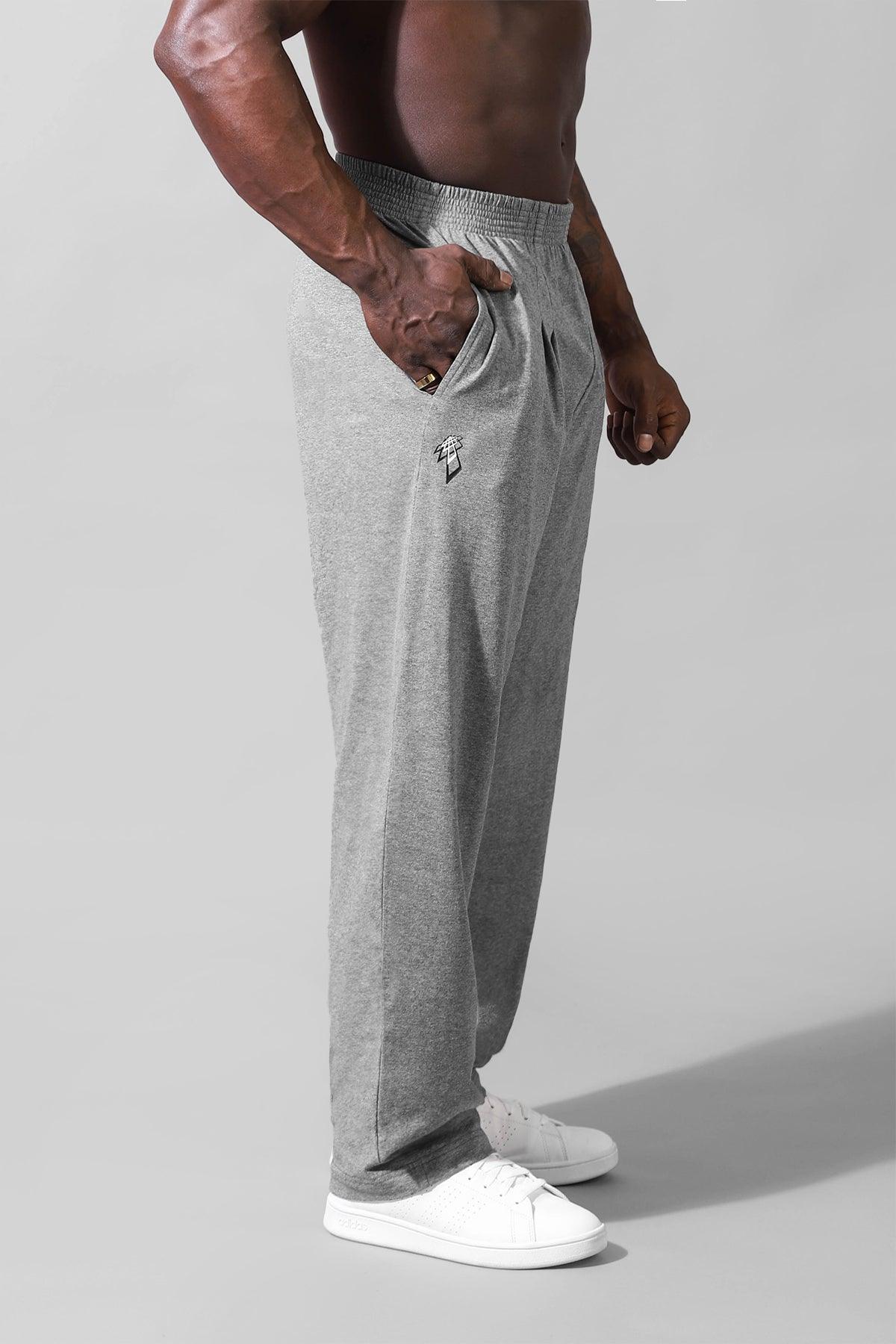 Retro Oversized Bodybuilding Pants - Glacier Gray