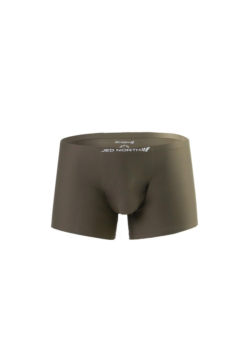 Jed North Men's Men's Seamless Muscle-Fit Boxers 2-Pack - Black & Olive