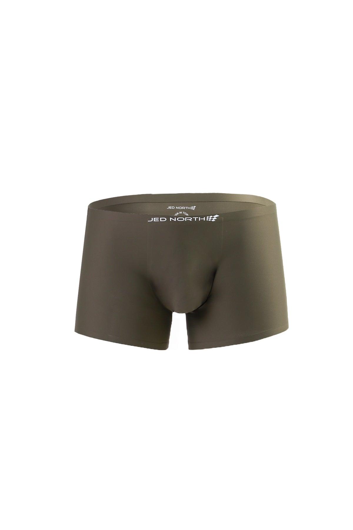 Jed North Men's Men's Seamless Muscle-Fit Boxers 2-Pack - Black & Olive