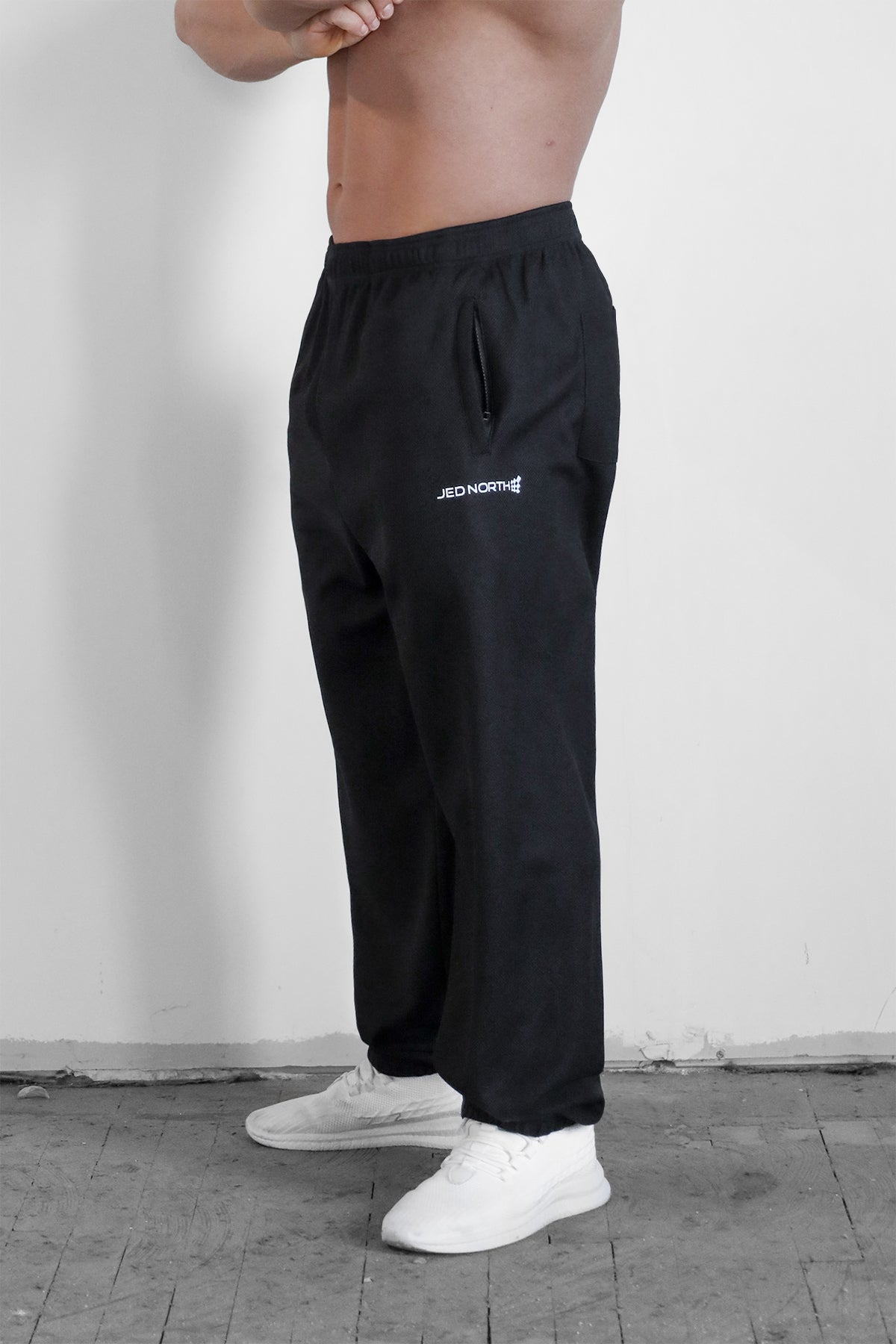 Pantalones deportivos de secado rápido para hombre, color negro