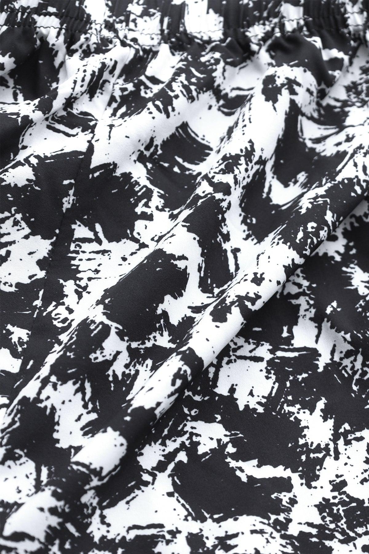 Jed North Men's Vintage Flex Joggers - B&W Paint Brushes