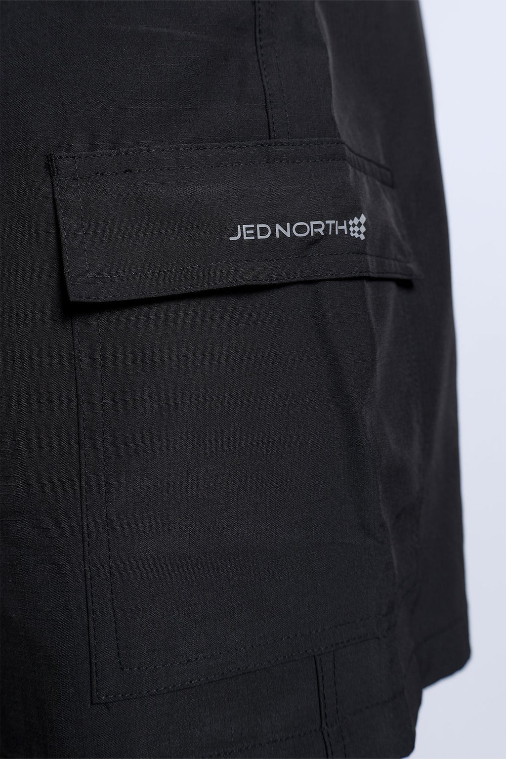 Jed North Trek 4.5" Cargo-Shorts – Schwarz