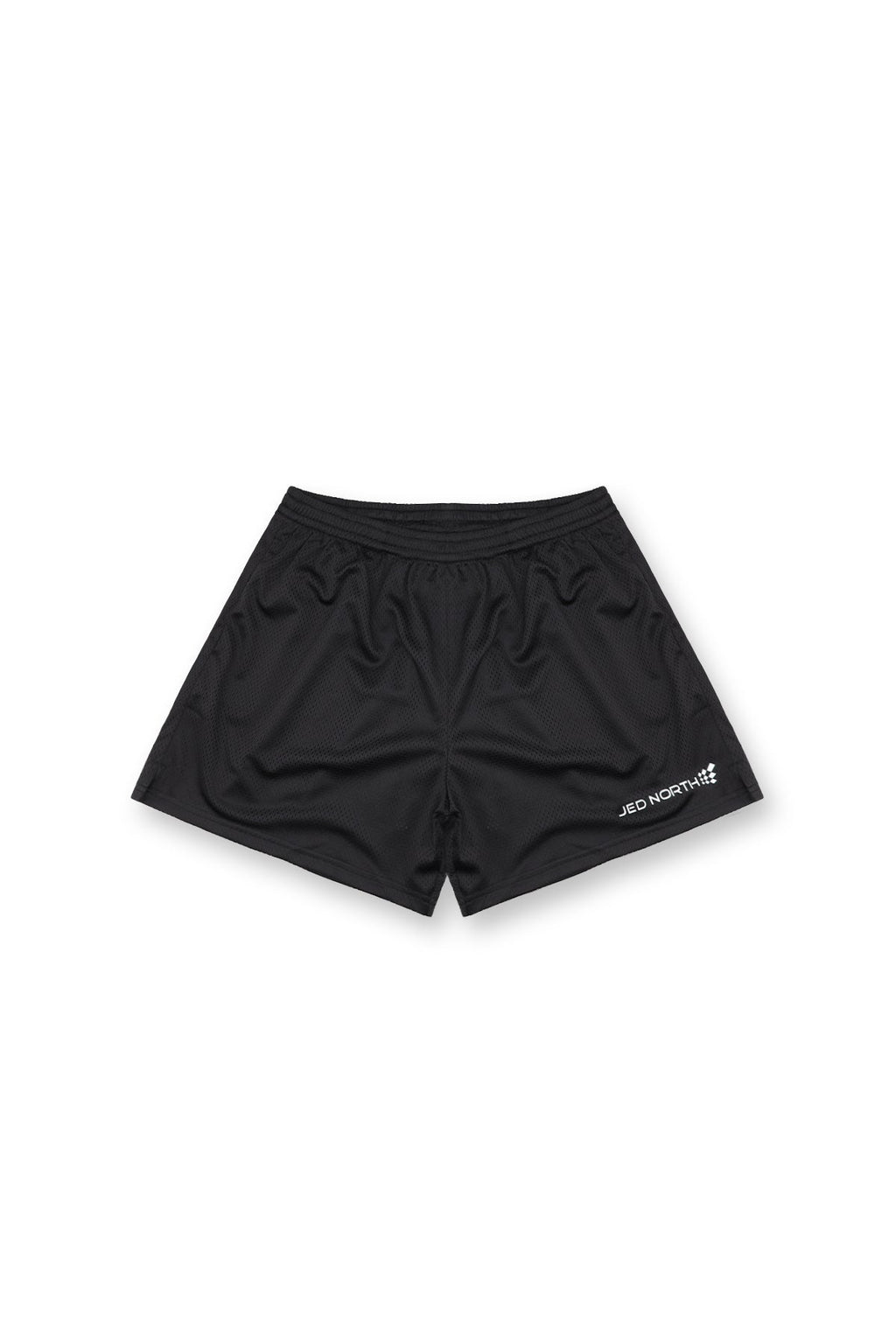 Jed North Men's Athletic Mesh Shorts - Black