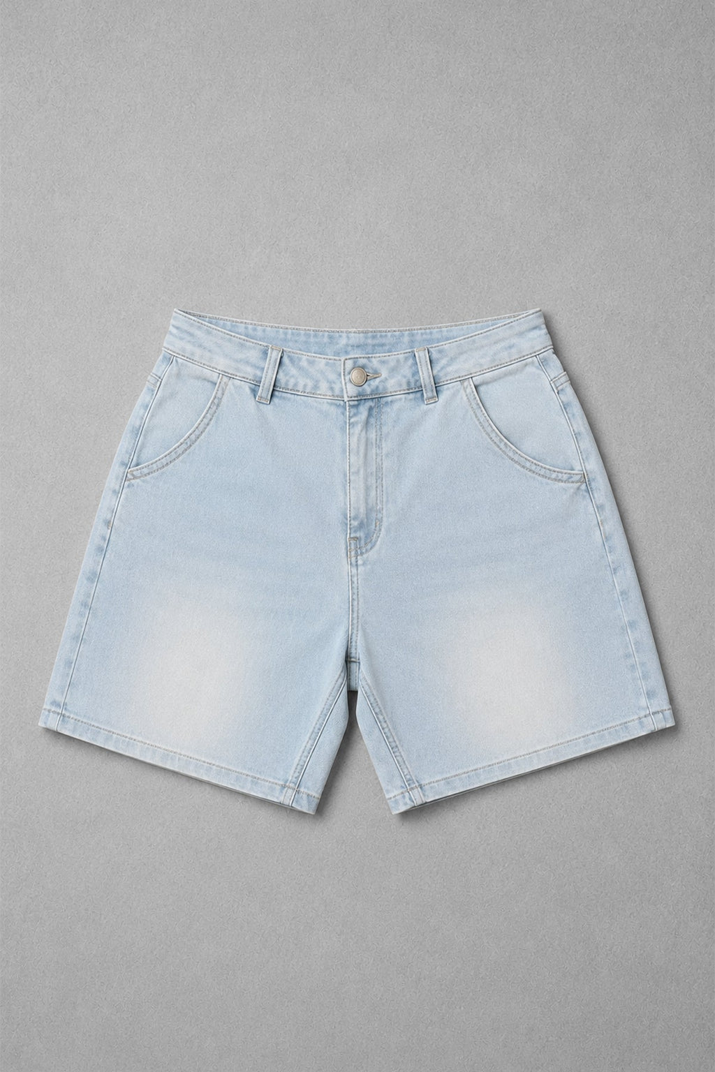 Jed North Men's Baggy Fit Denim Shorts - Blue