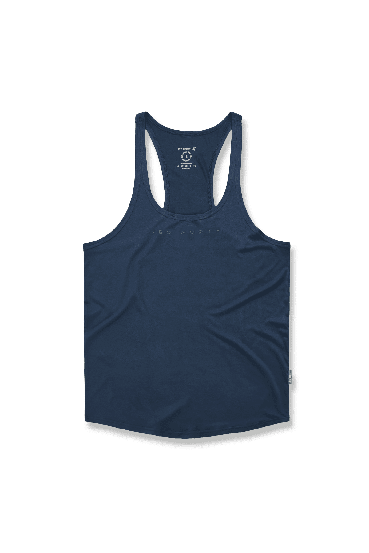 Jed North Klassischer Bodybuilding-Racerback-Stringer – Marineblau