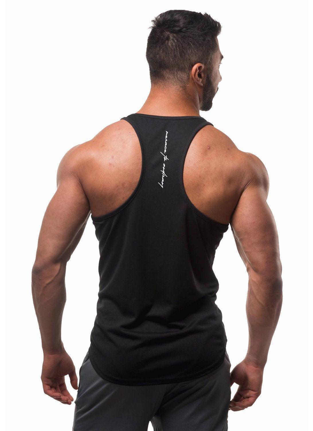 Jed North Fast-Dry Bodybuilding Workout Stringer - Schwarz