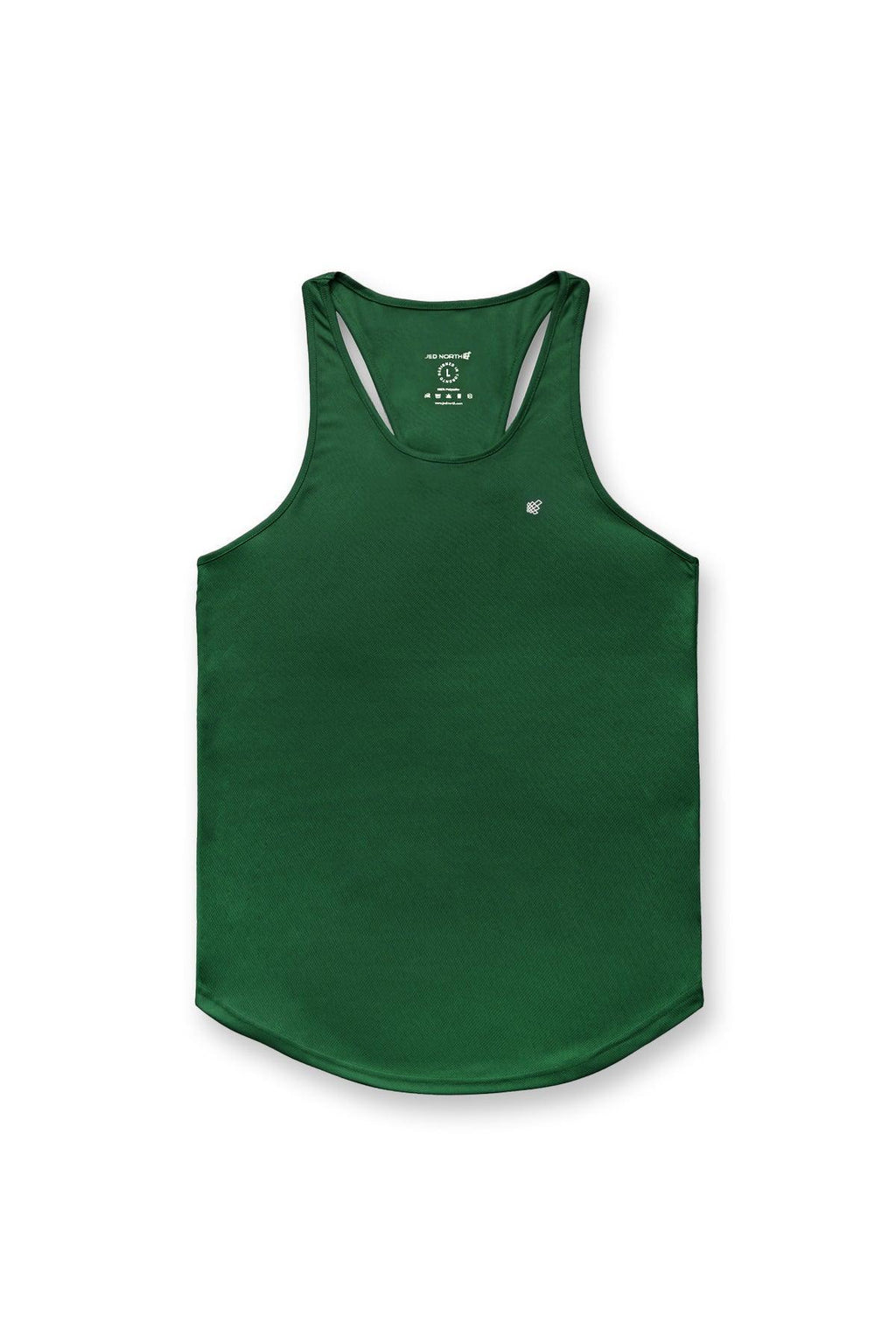 Jed North Schnelltrocknender Bodybuilding-Workout-Stringer – Smaragdgrün