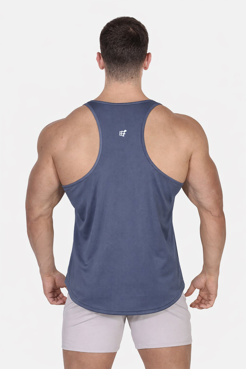 Jed North Fast-Dry Bodybuilding Workout Stringer – Grau USA Logo