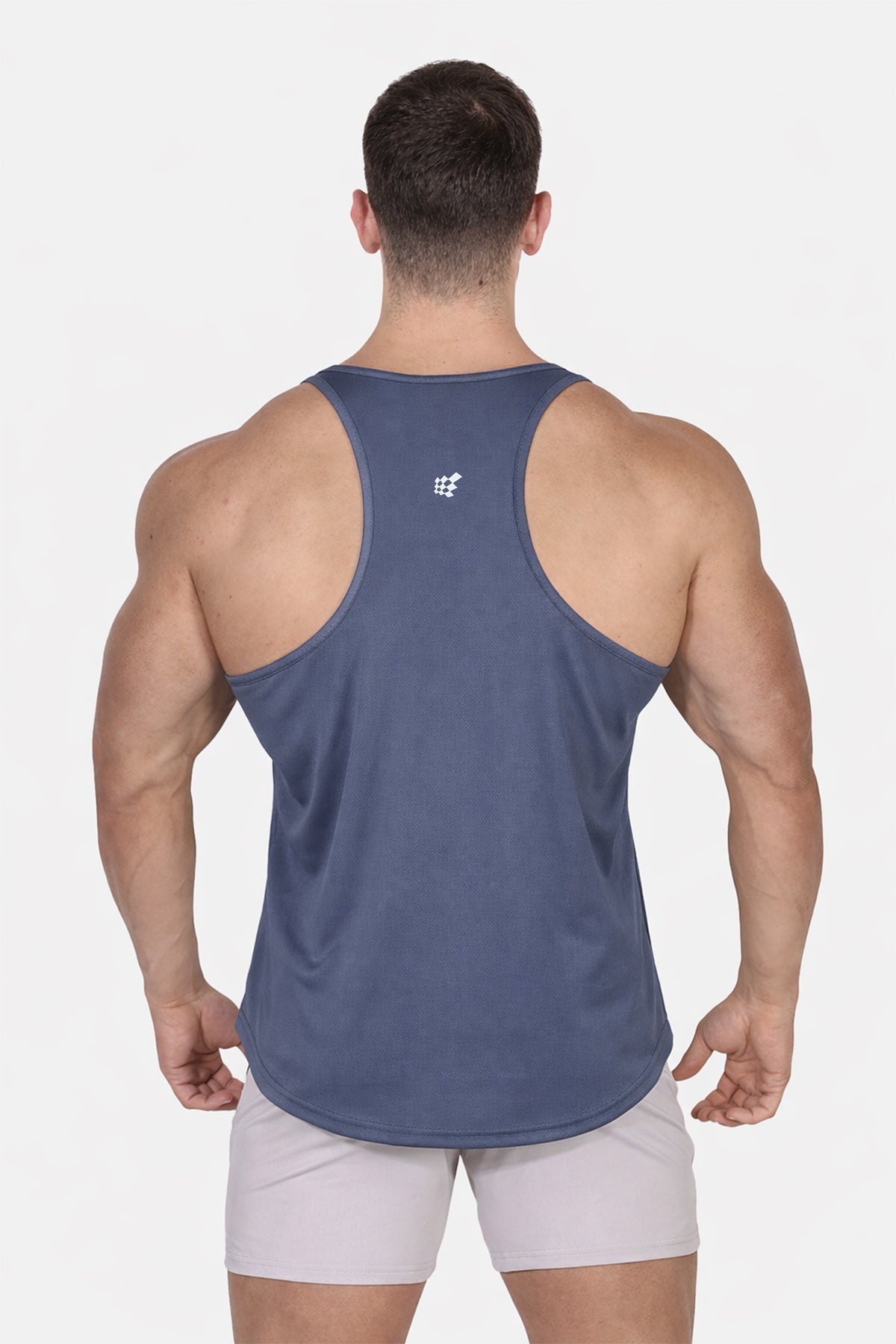 Jed North Fast-Dry Bodybuilding Workout Stringer – Grau USA Logo
