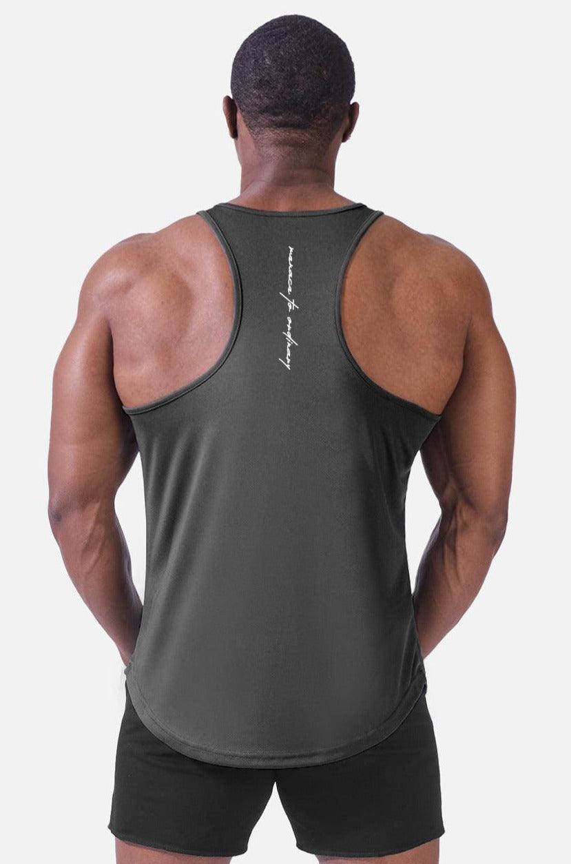 Jed North Fast-Dry Bodybuilding Workout Stringer - Charcoal