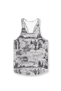 Jed North Men's Graphic Muscle Stringer - Rugged Outlaw