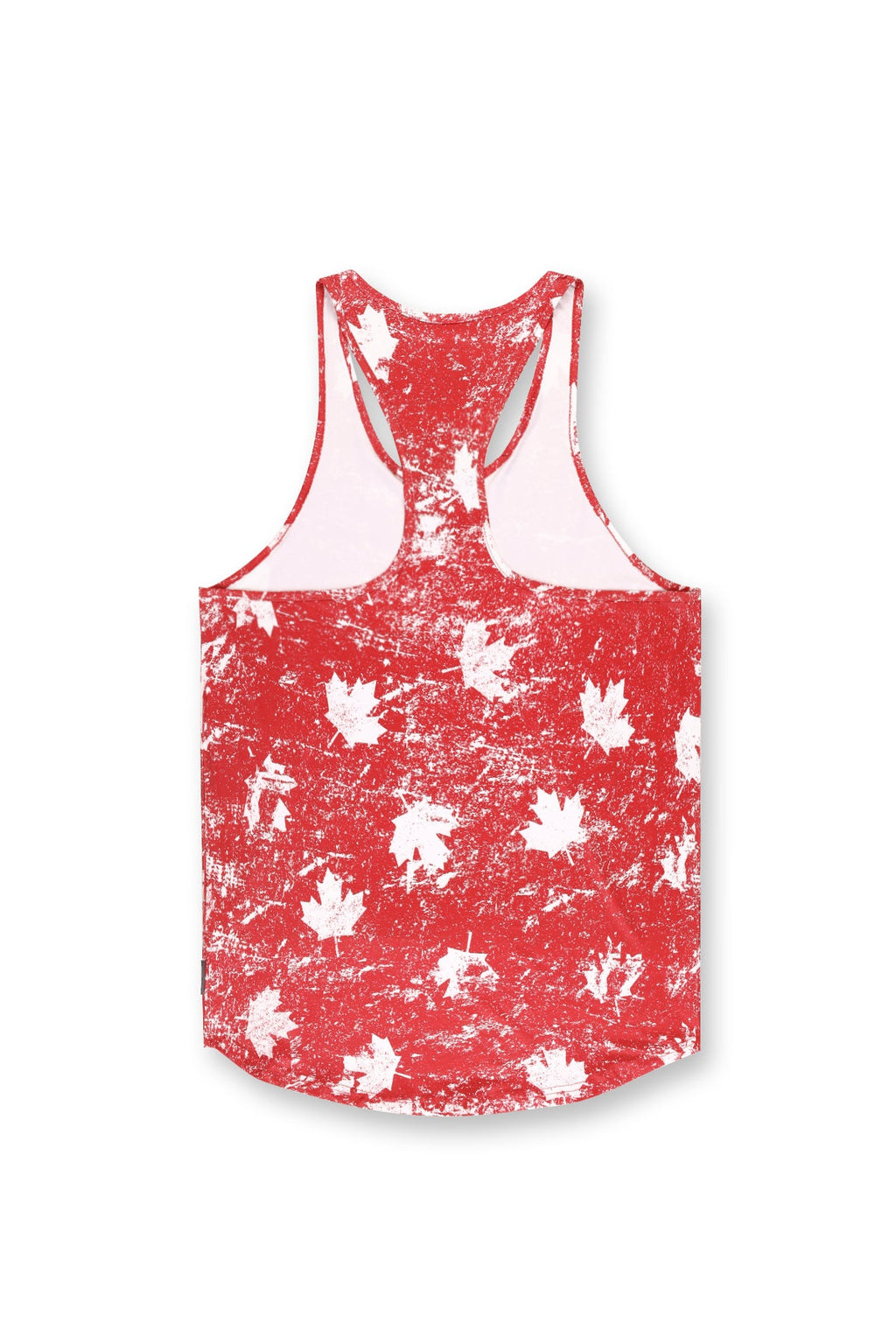 Camiseta sin mangas con estampado de Jed North - Hoja de arce roja