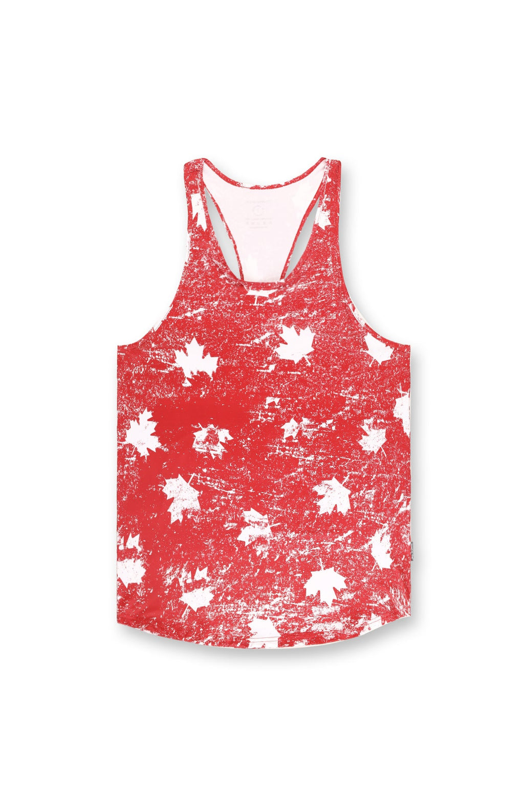 Camiseta sin mangas con estampado de Jed North - Hoja de arce roja