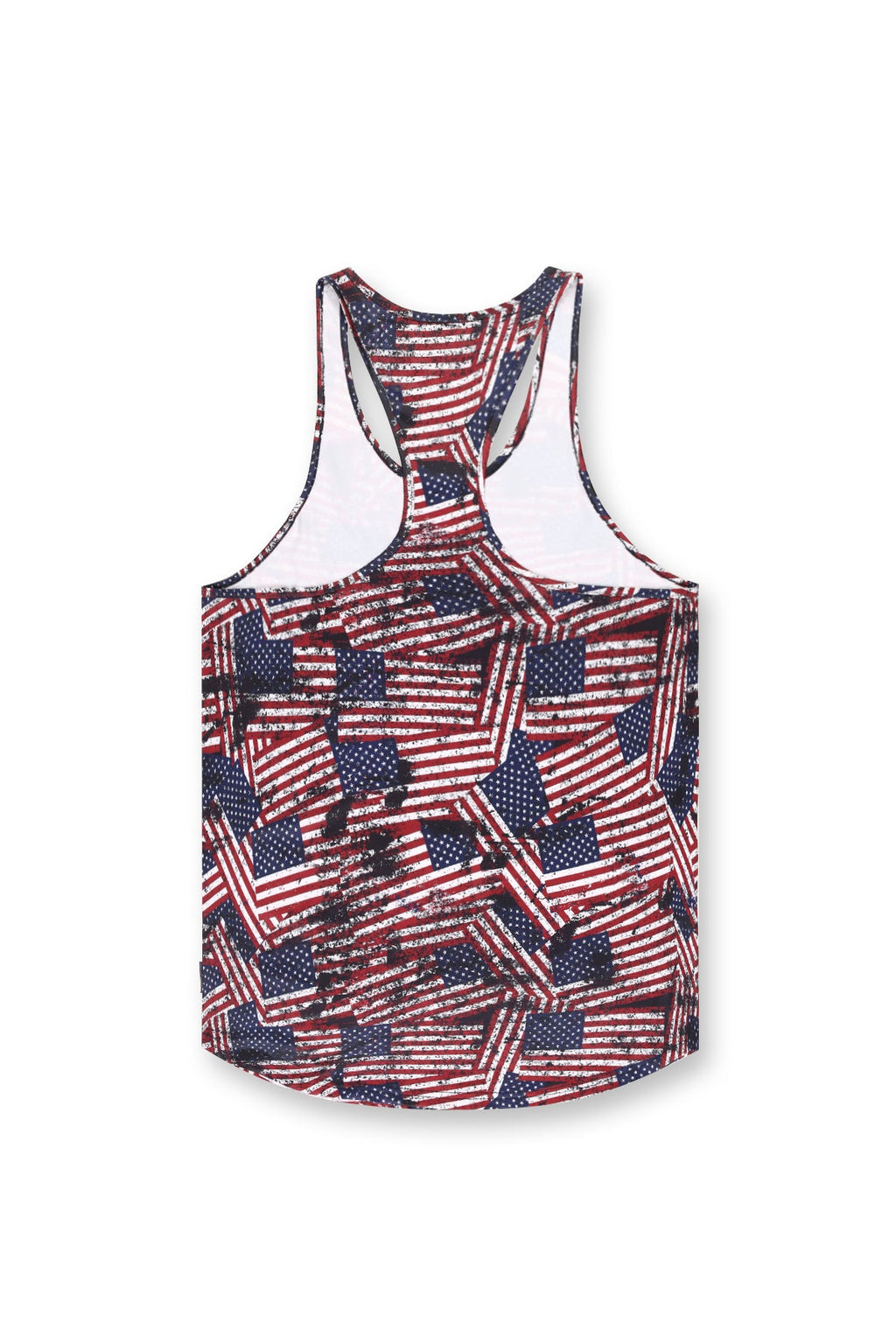 Jed North Men's Graphic Muscle Stringer - USA Flag