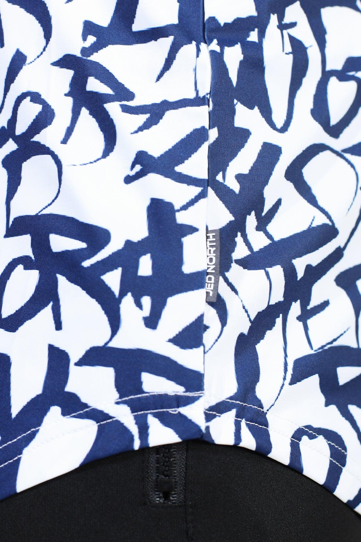 Jed North Graphic Muscle Stringer - White Graffiti